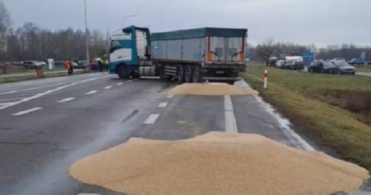 Polscy rolnicy wysypali ukraińskie zboże. Ostra reakcja mera Lwowa